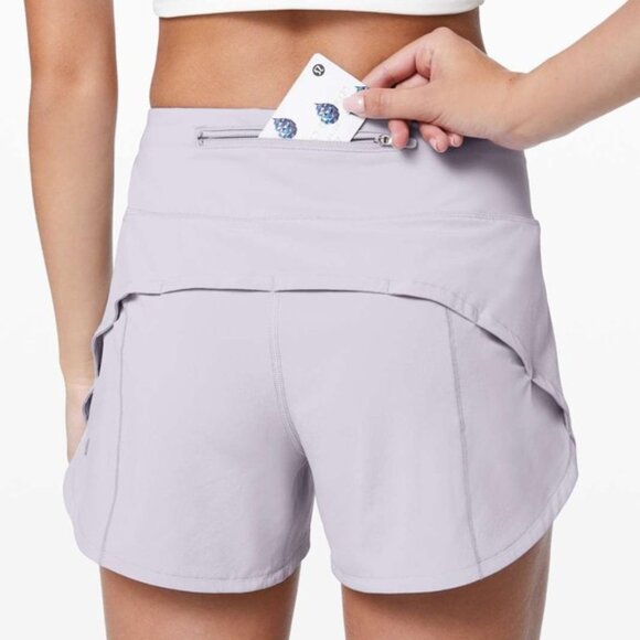 lululemon athletica Pants - Lululemon Speed Up Mid-Rise 4" Shorts Lilac Sz 6